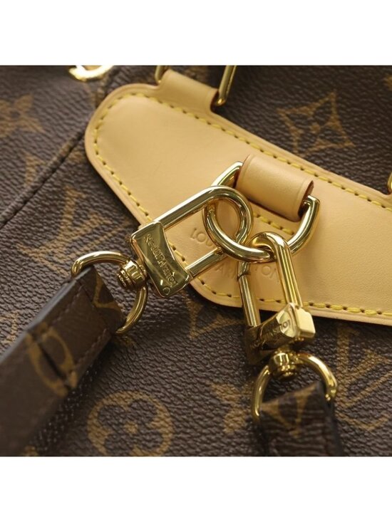 Louis Vuitton Monogram Montsourismini Backpack Handbag Brown